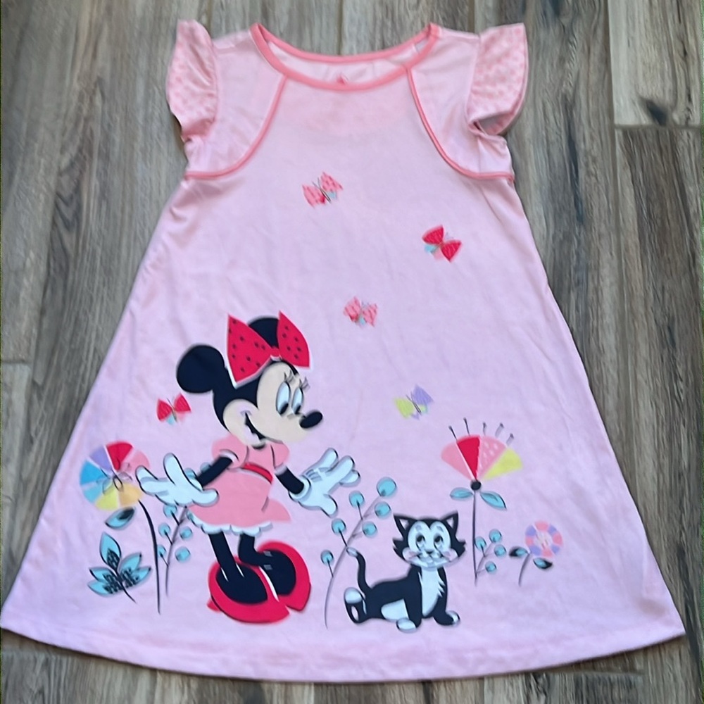 Disney Store Minnie & Figaro Nightgown Size 7/8